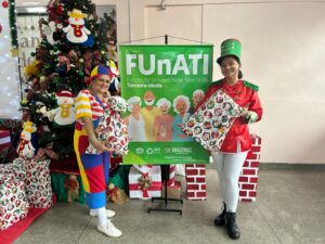 Imagem da notícia - FUnATI conclui projeto solidário com doação de alimentos, produtos de limpeza e brinquedos a pessoas em vulnerabilidade social